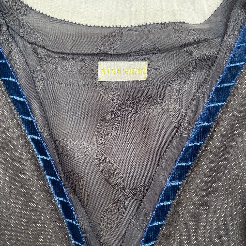 Auc Nina Ricci wool lace and velvet dress IT36 - Picture 8 of 14